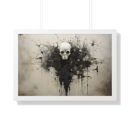 Echoes of Mortality – Abstract Skull Art for Thoughtful Reflection